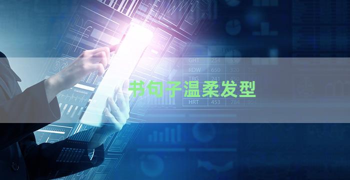 书句子温柔发型